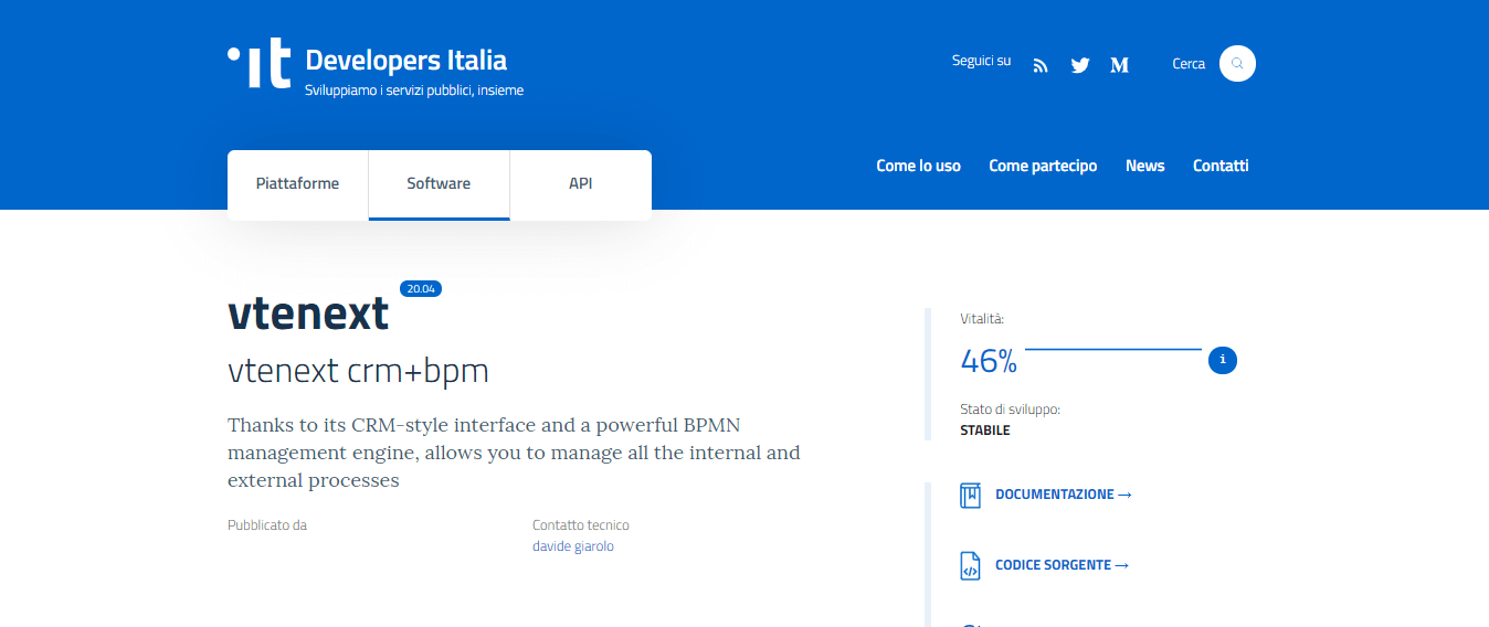vtenext developers italia